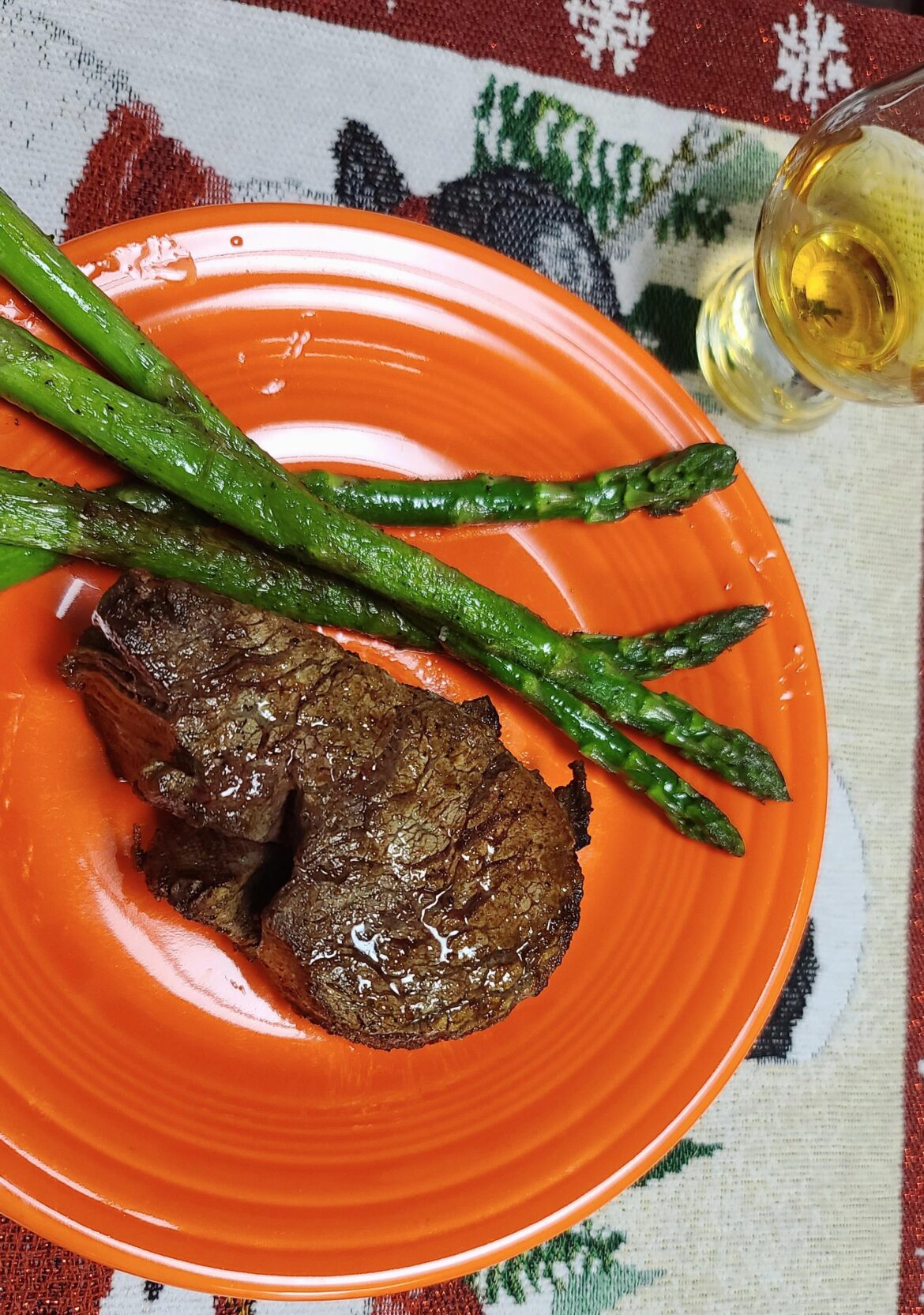 Prime tenderloin and Johnnie Walker Blue