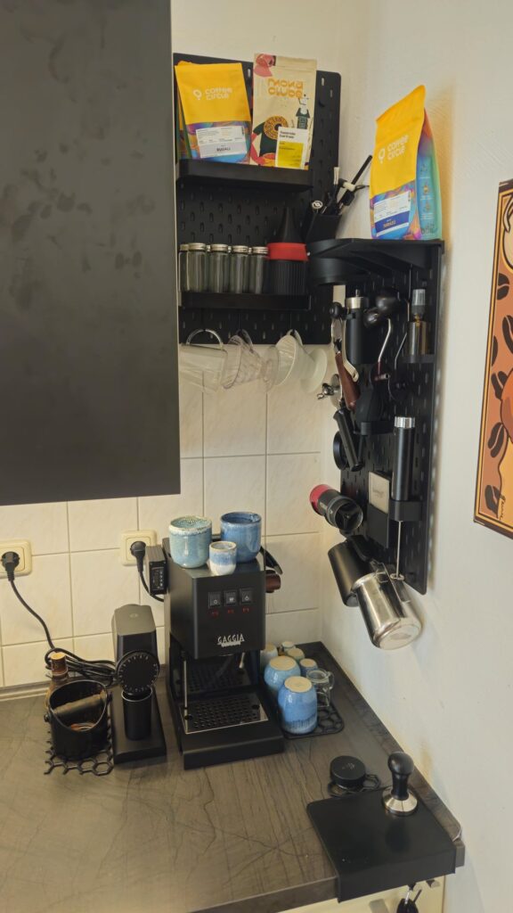 My upgraded minimalist Coffee Station with IKEA Skadis Boards and 3D printed holders