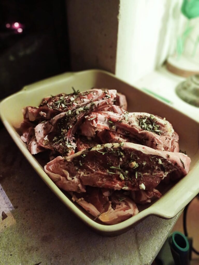 Rosemary and garlic Lamb chops