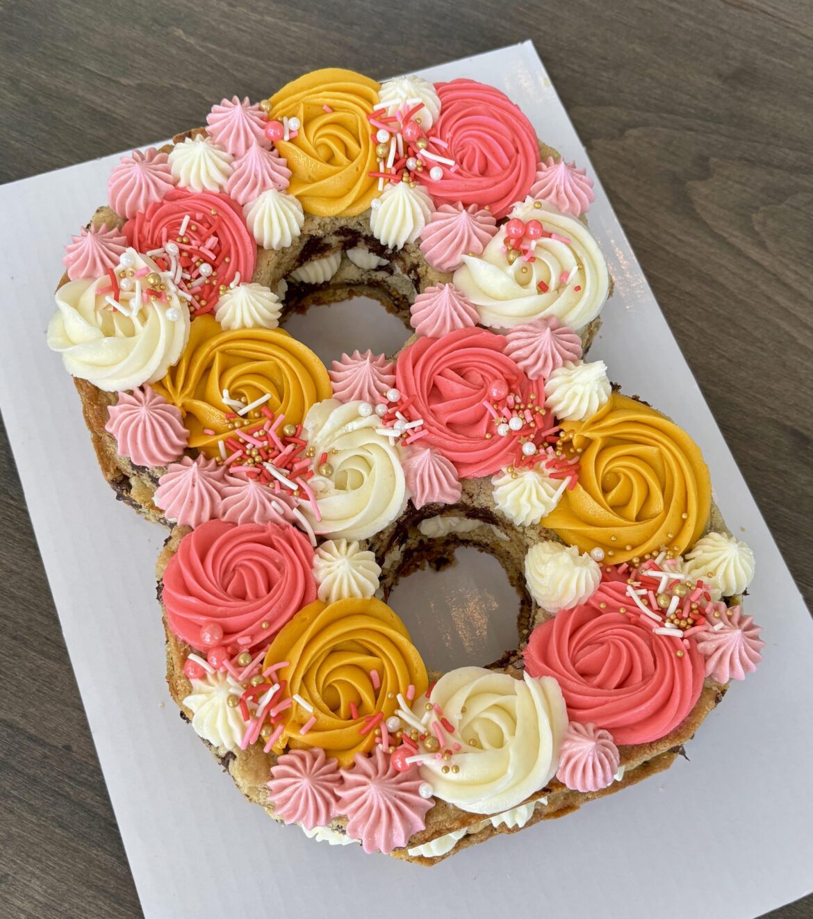 Watched a thousand tiktoks and attempted my first cookie cake today