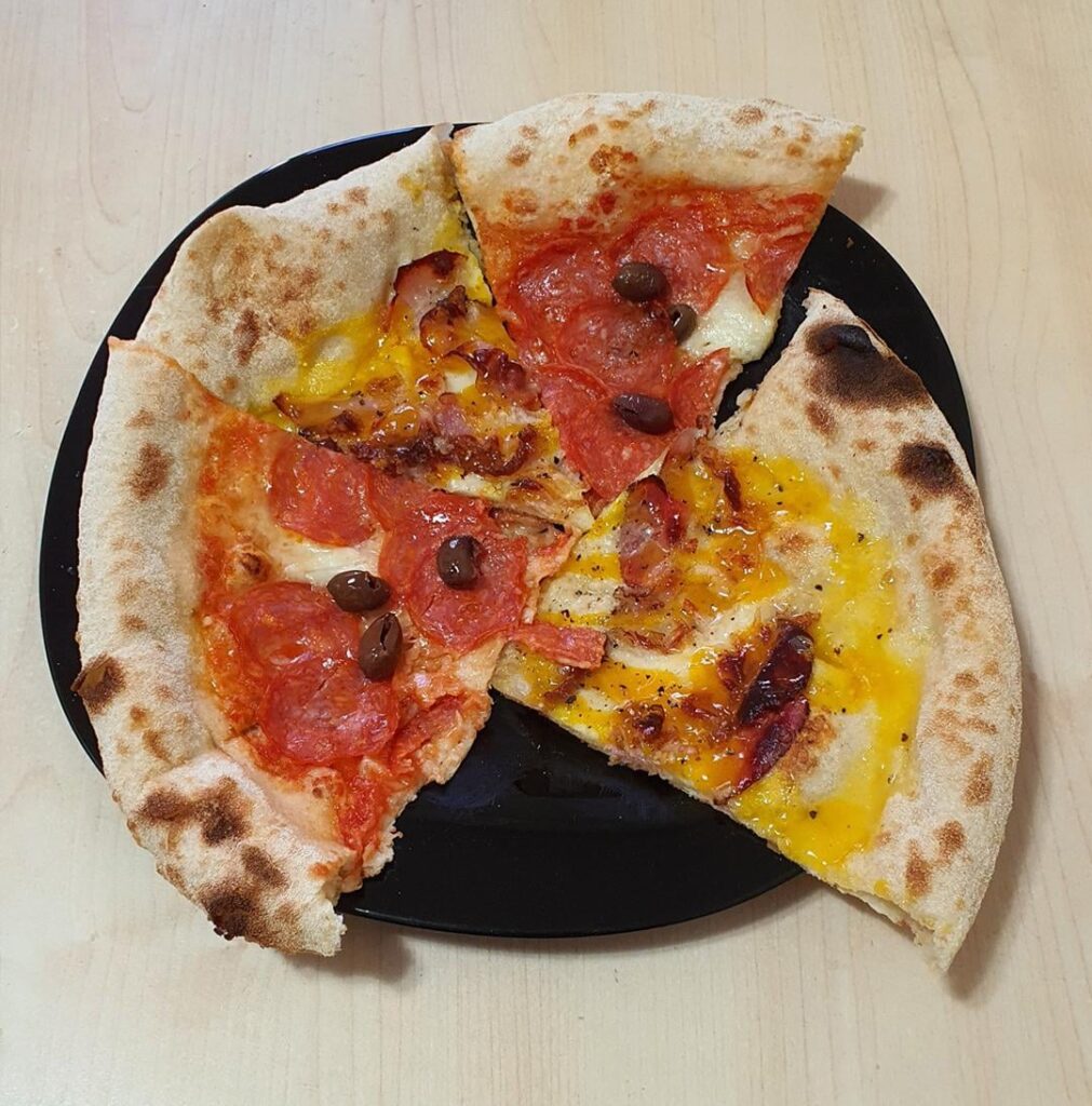 Diavola and Carbonara