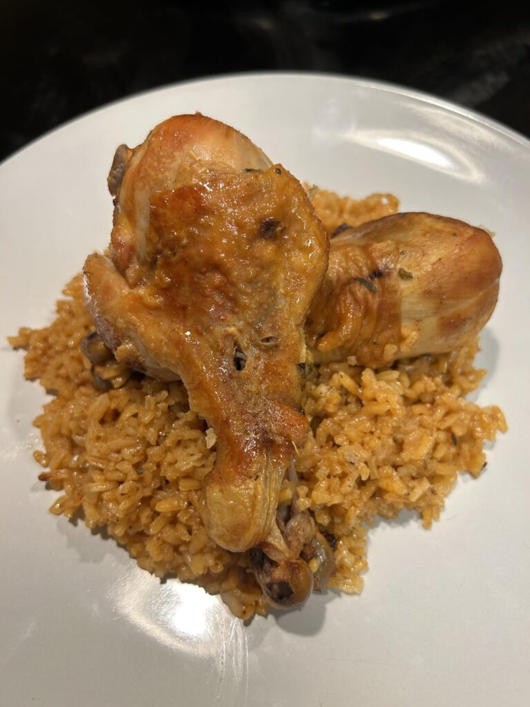 Carolina gold menudo chicken n rice.