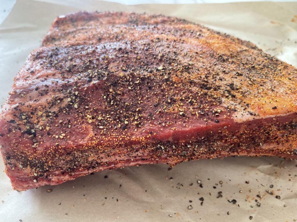 Dino Ribs on the Oklahoma Joe