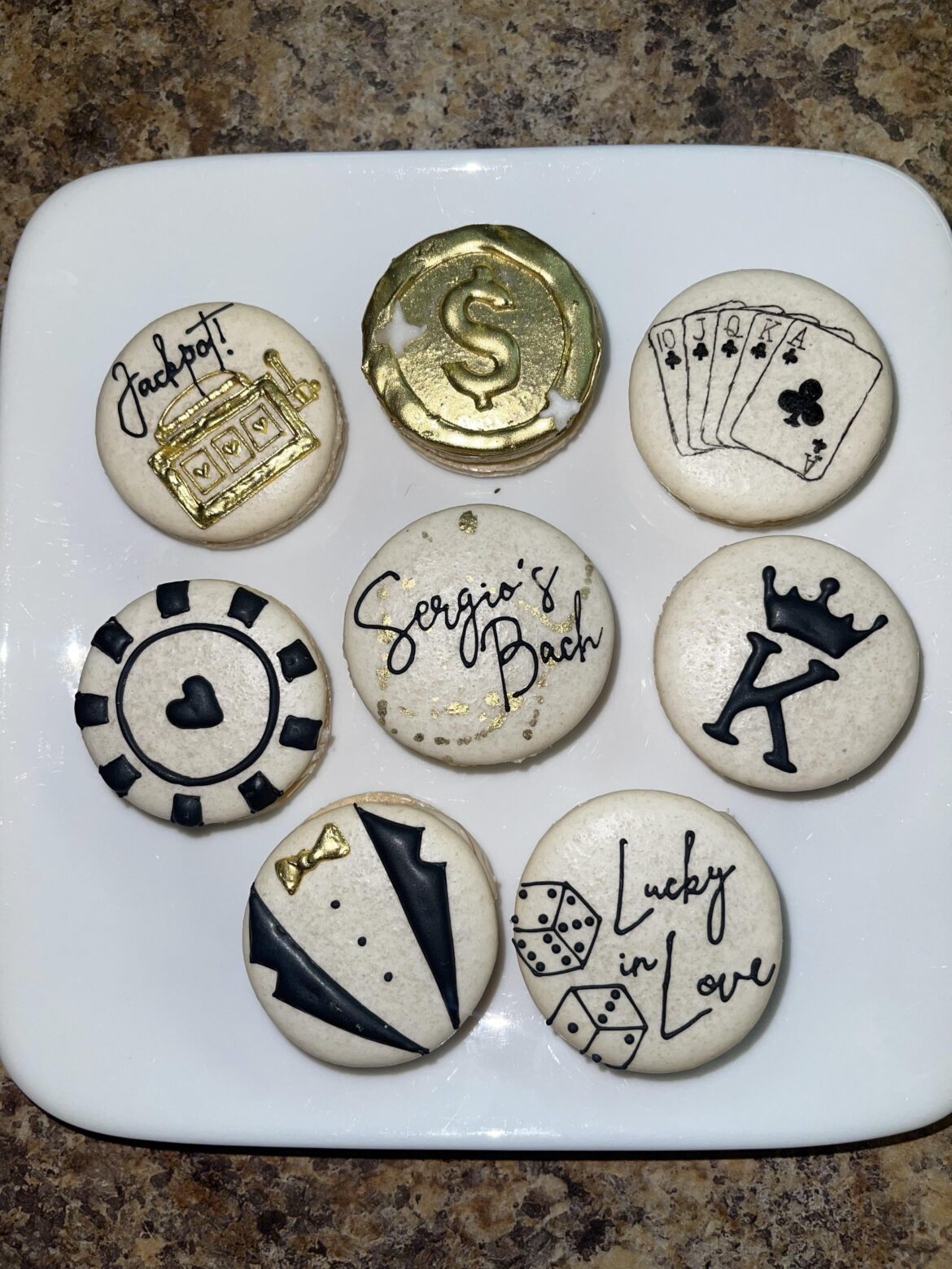 Ordered some macarons for my fiancé’s bachelor party!