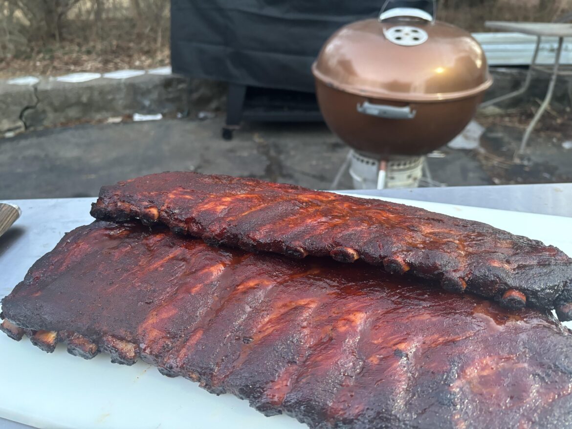 Good ol’ fashioned charcoal ribs