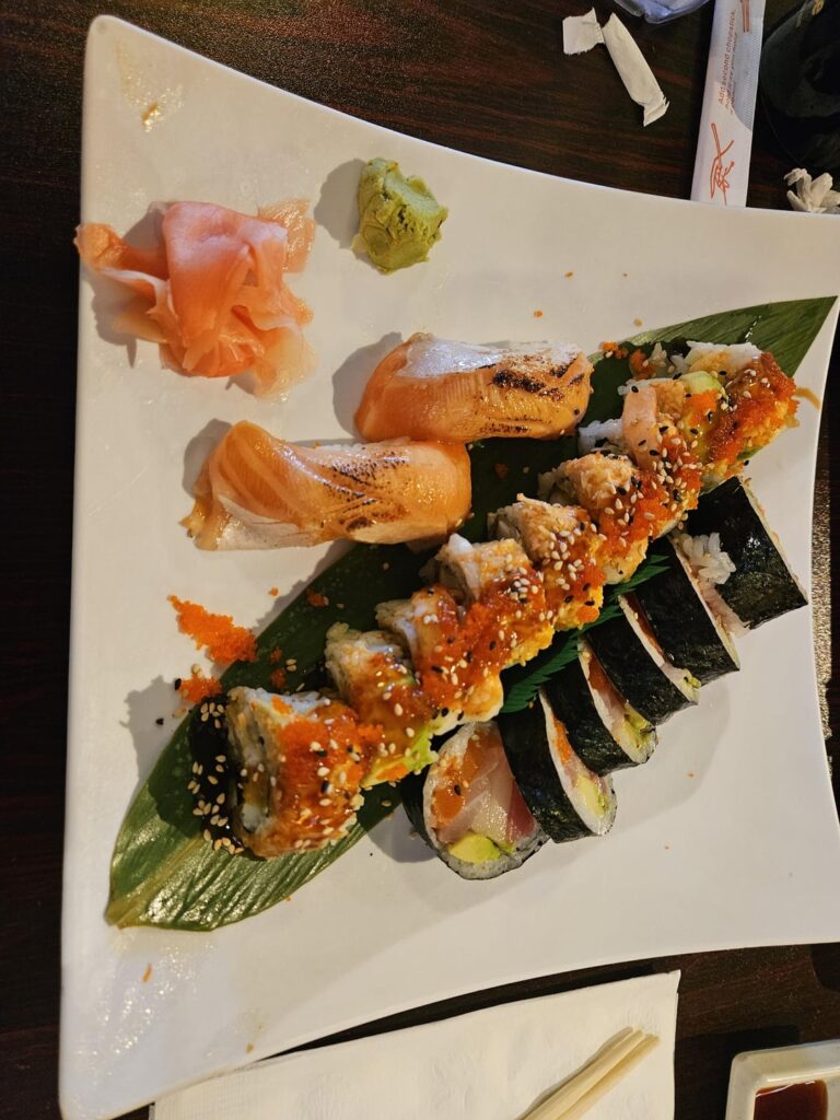 Sushi for my Birthday (love a lobster roll)