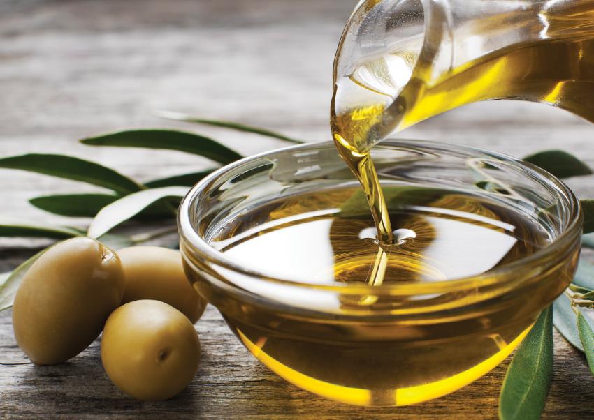 Bowl of olive oil