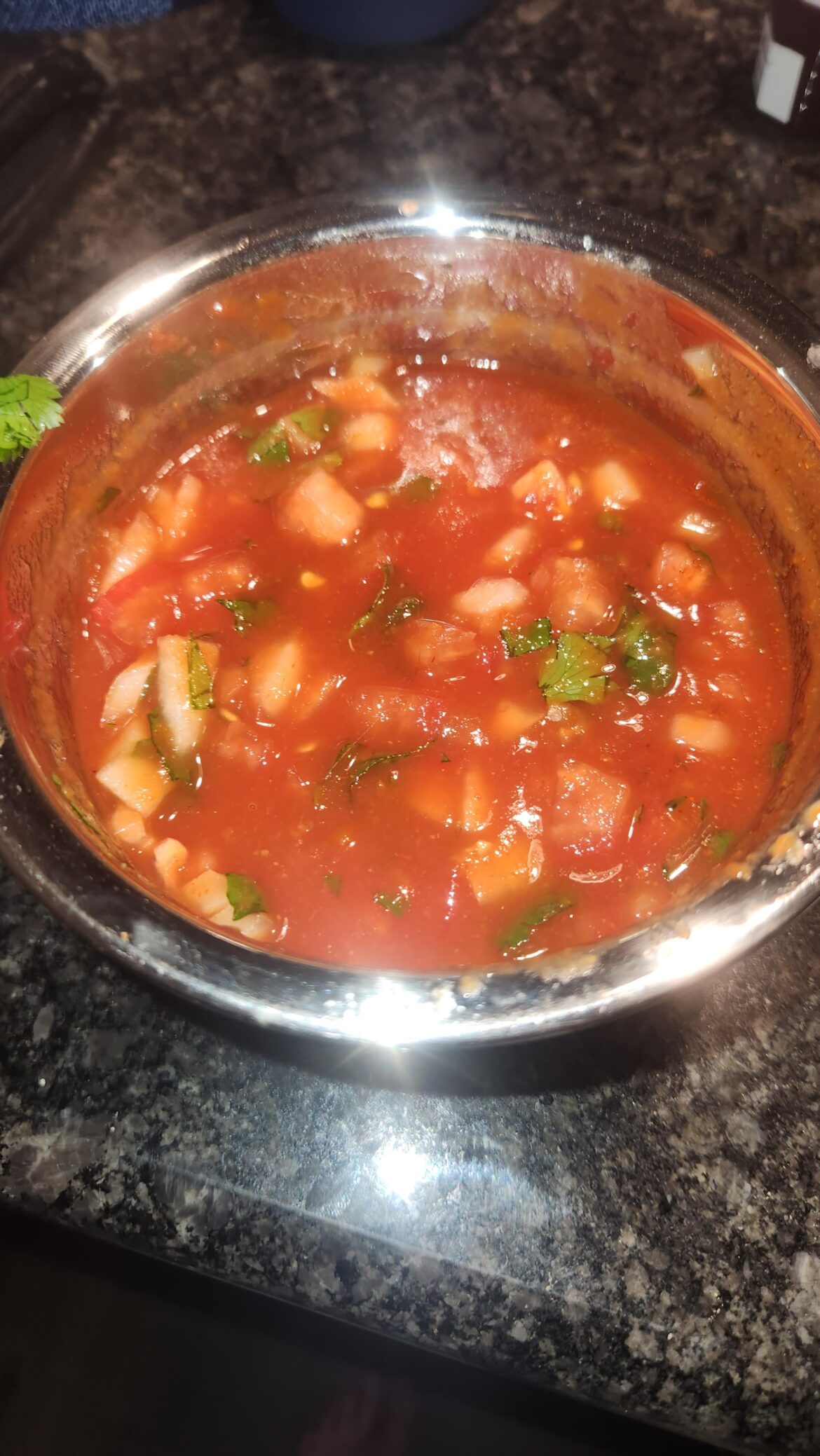 I made my first salsa. It's the best I've had in a long time.