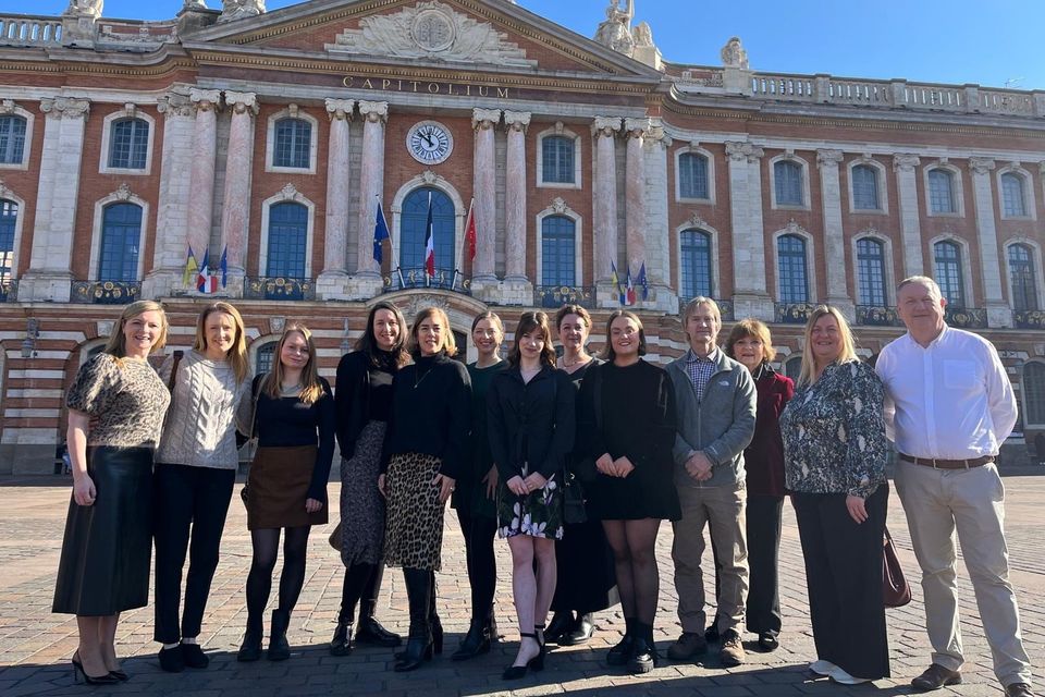 Tourism companies from Ireland with Jill Robins, Russborough House (sixth right), at Tourism Ireland’s Lunch & Learn event in Toulouse.