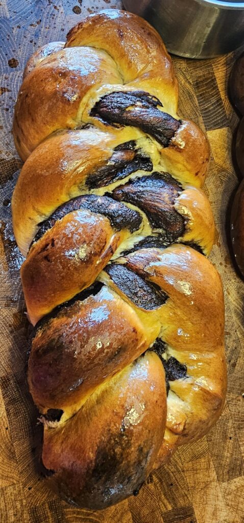 My chocolate challababka came out beautiful