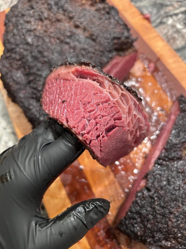 South African Spiced Pastrami, Korean Ribs, Hot Honey Ribs. Smoked with hickory and whisky barrel.