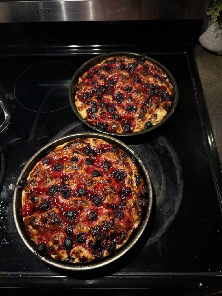 the newest entry in sweet focaccia: blueberry lemon