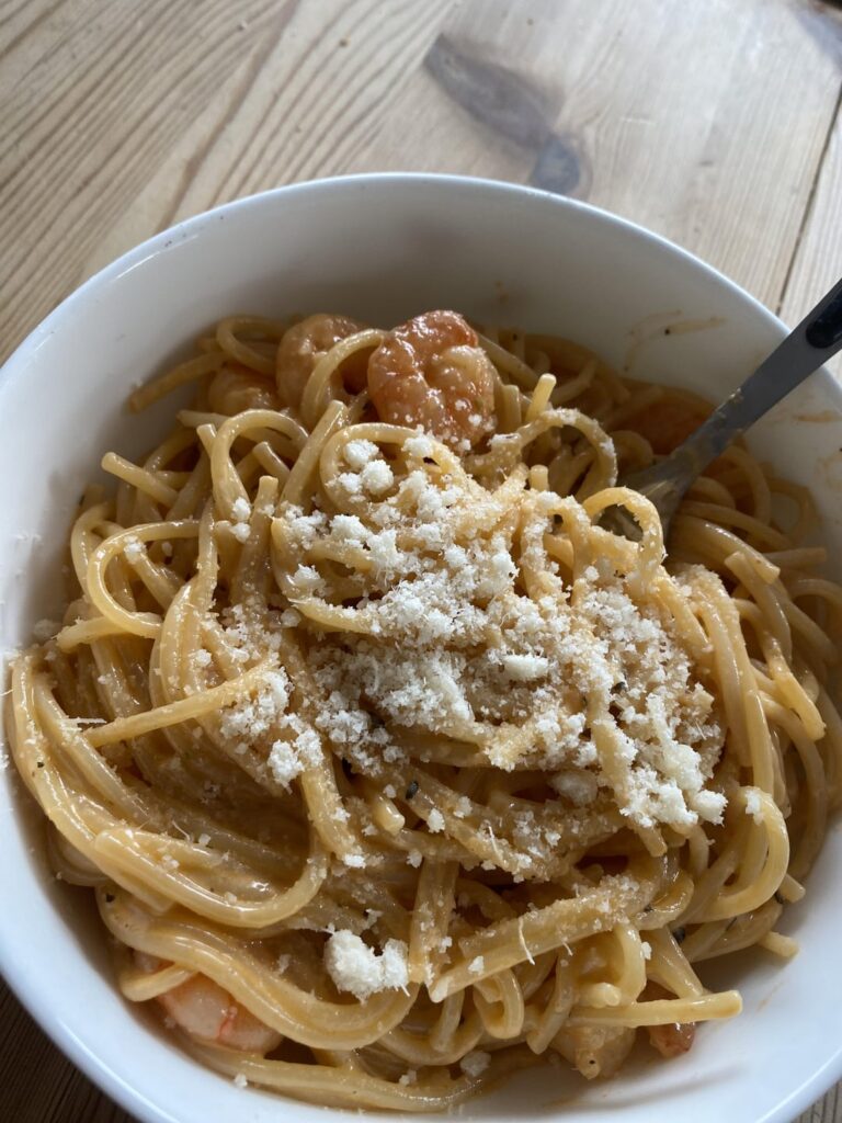 Shrimp pasta