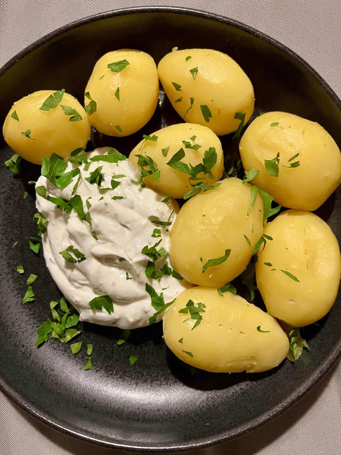 Pellkartoffeln und Quark