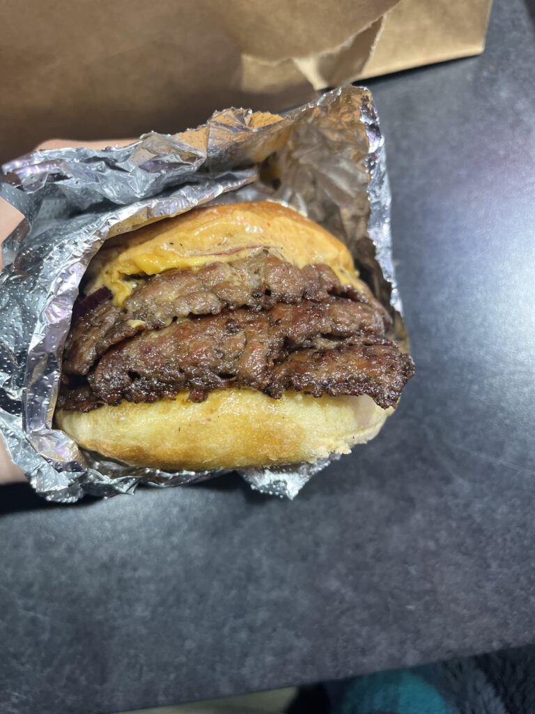 4 patty smash burger