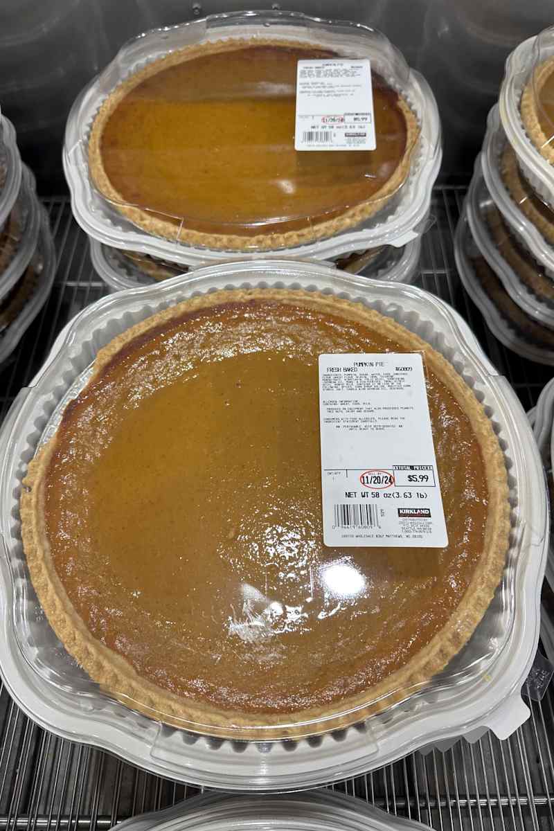 Costco Pumpkin Pie.