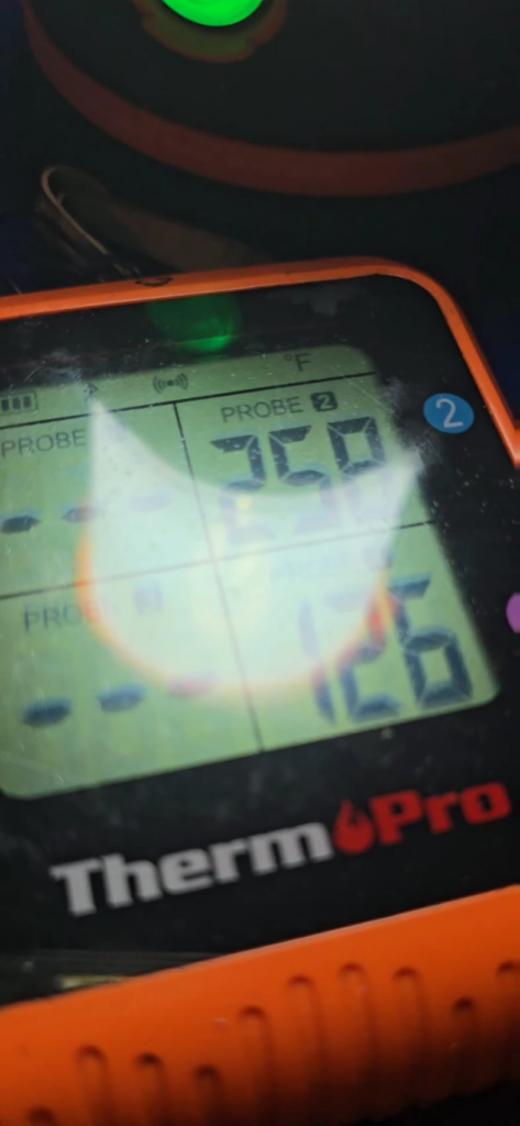 Reverse seared tenderloin and lobster tails