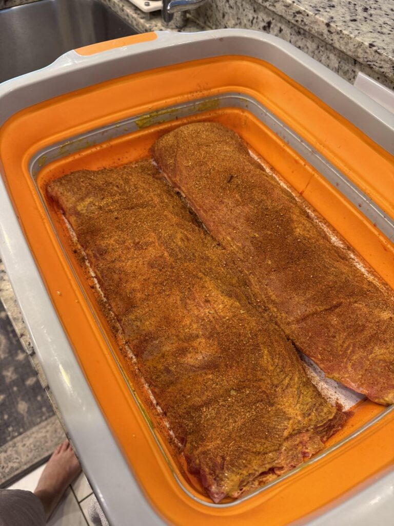 Large Green Egg and Bogo Ribs