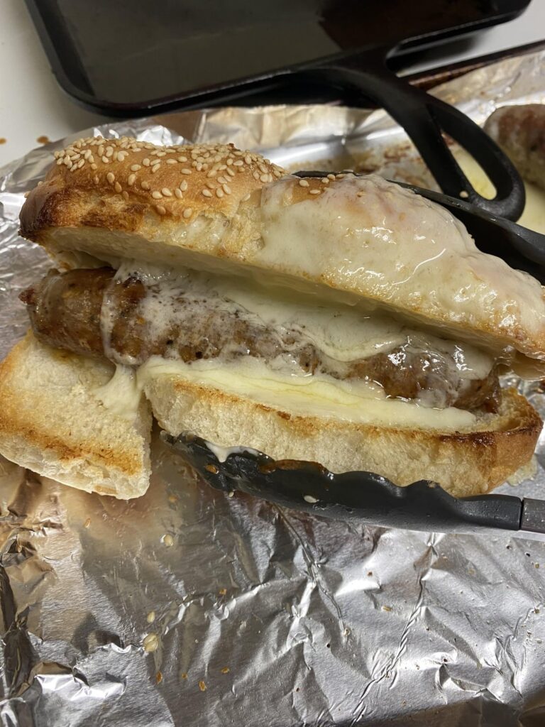 “Boyfriend is home” sandwich