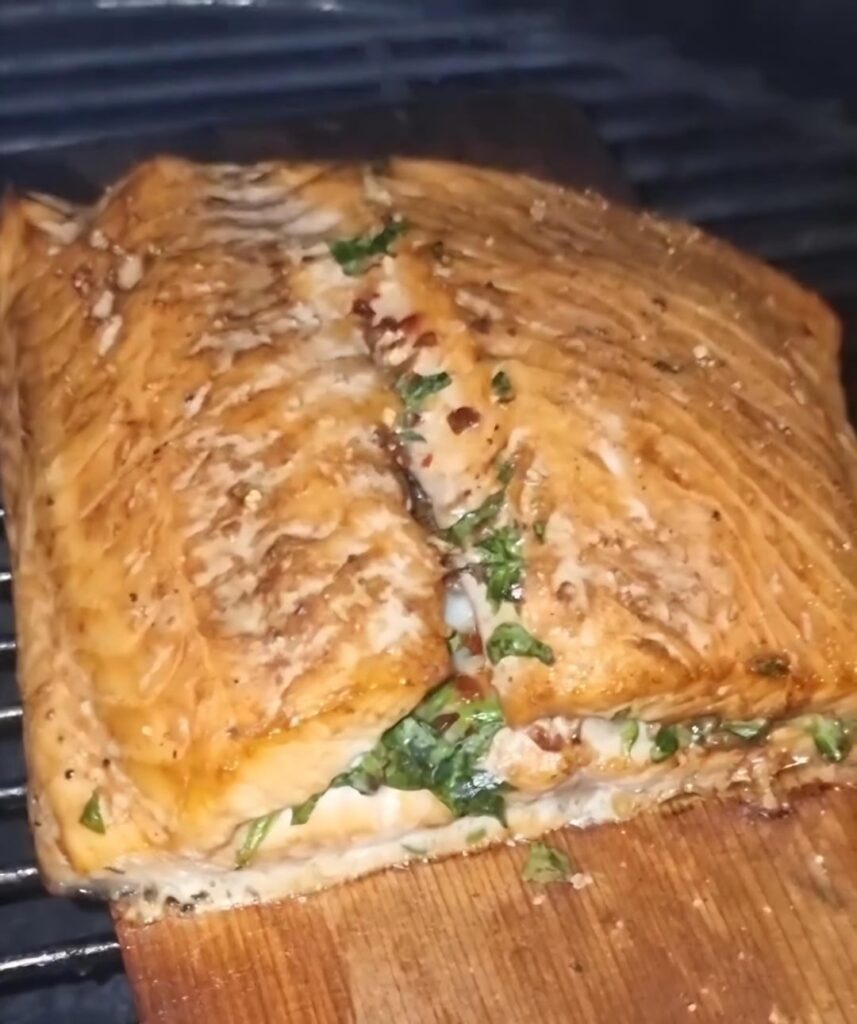 Stuffed salmon