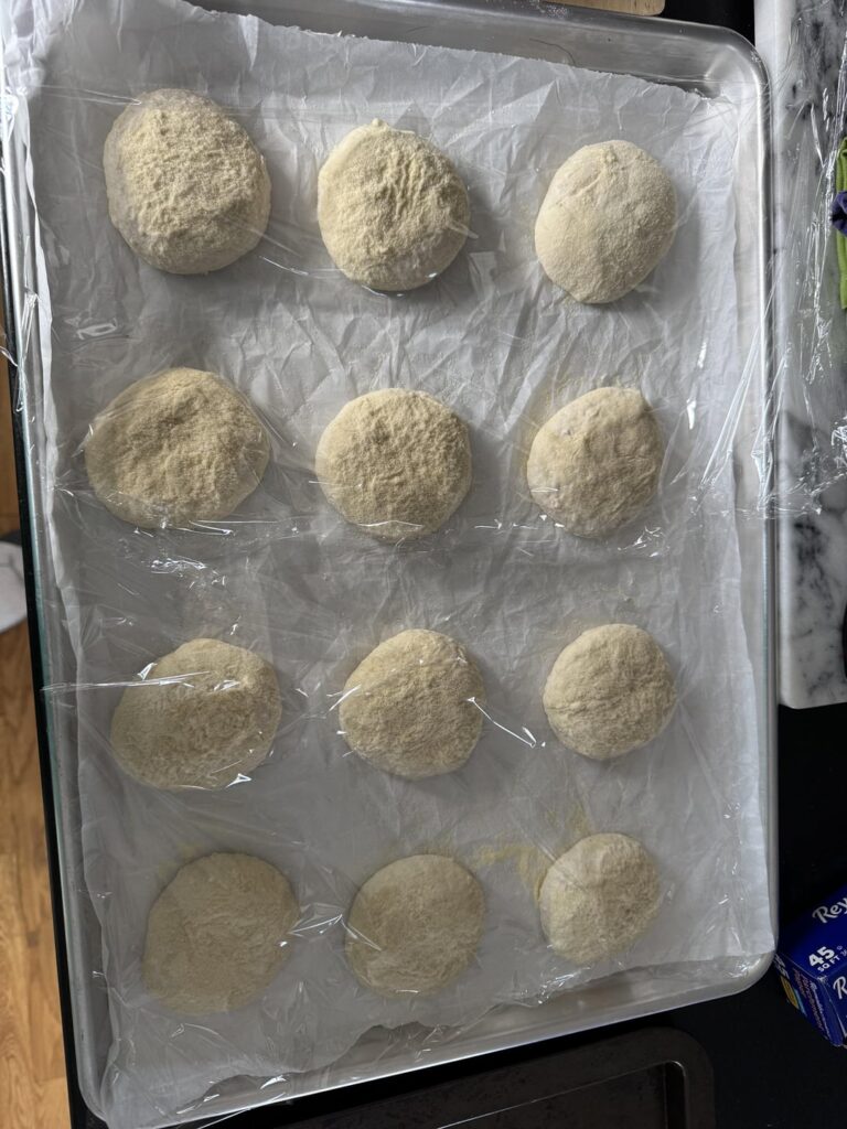 First time success with English Muffins!