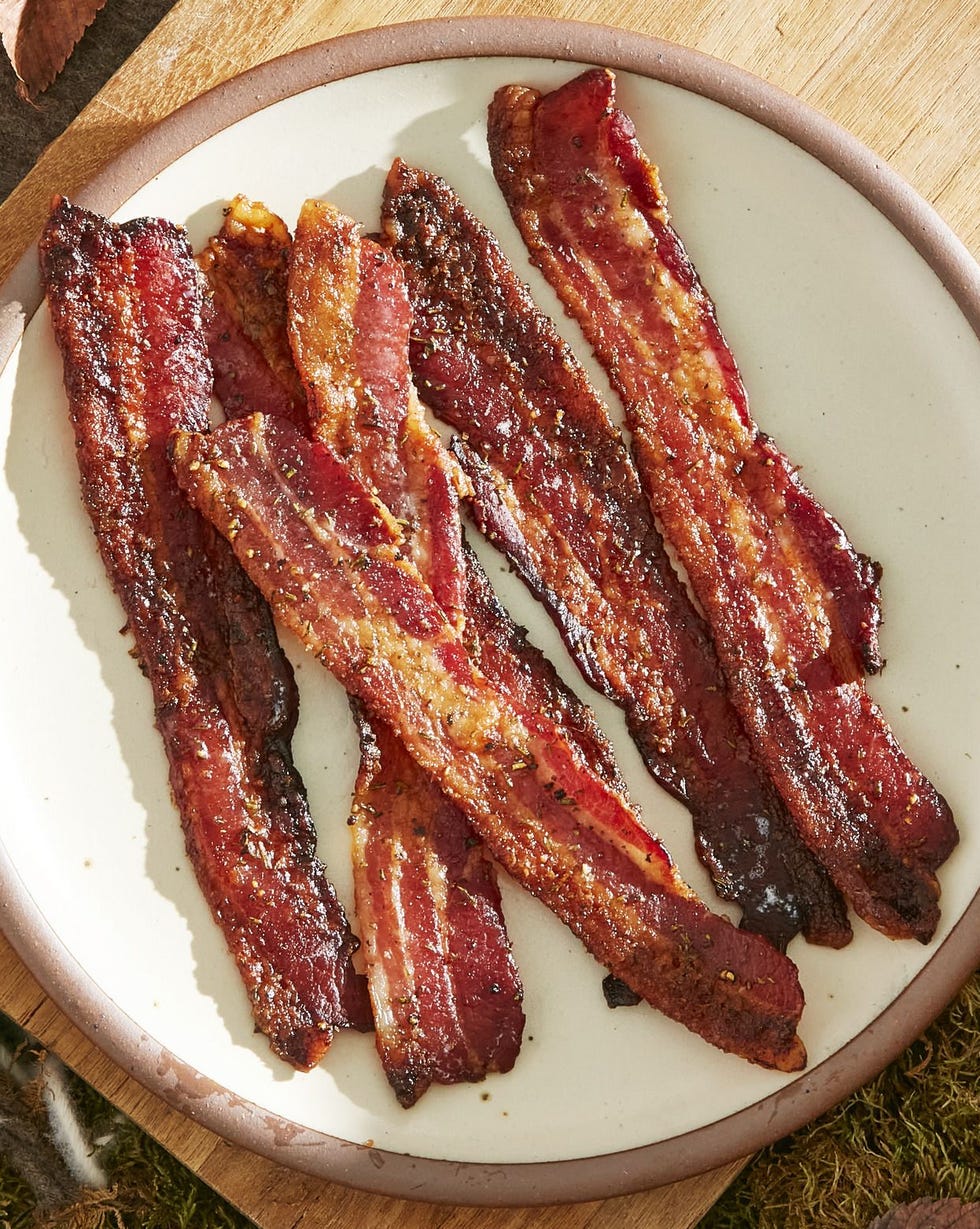 brown sugar and rosemary glazed bacon