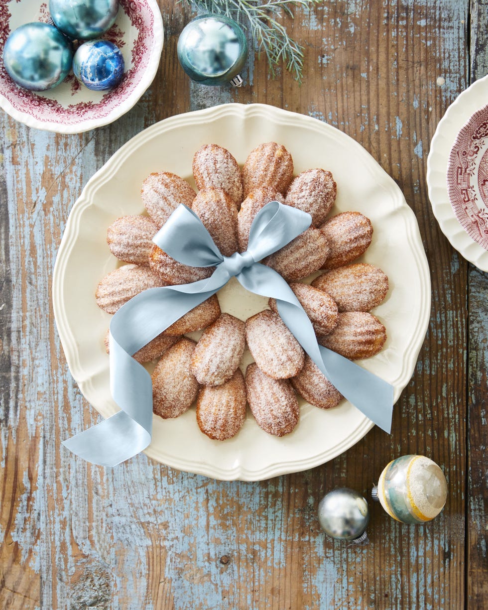 christmas cookies eggnog madeleines
