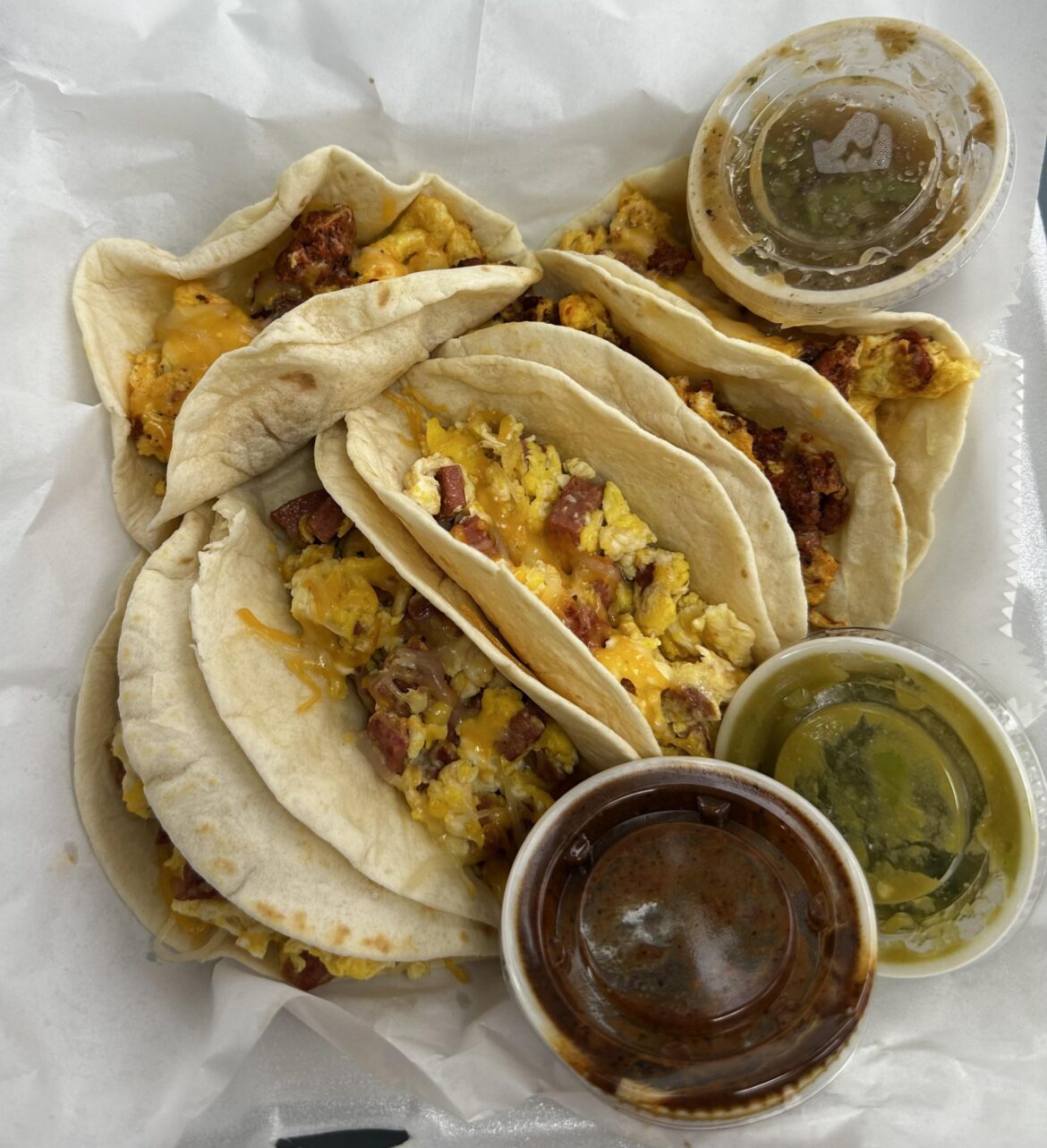 Finally stumbled on breakfast tacos in Charlotte, NC.
