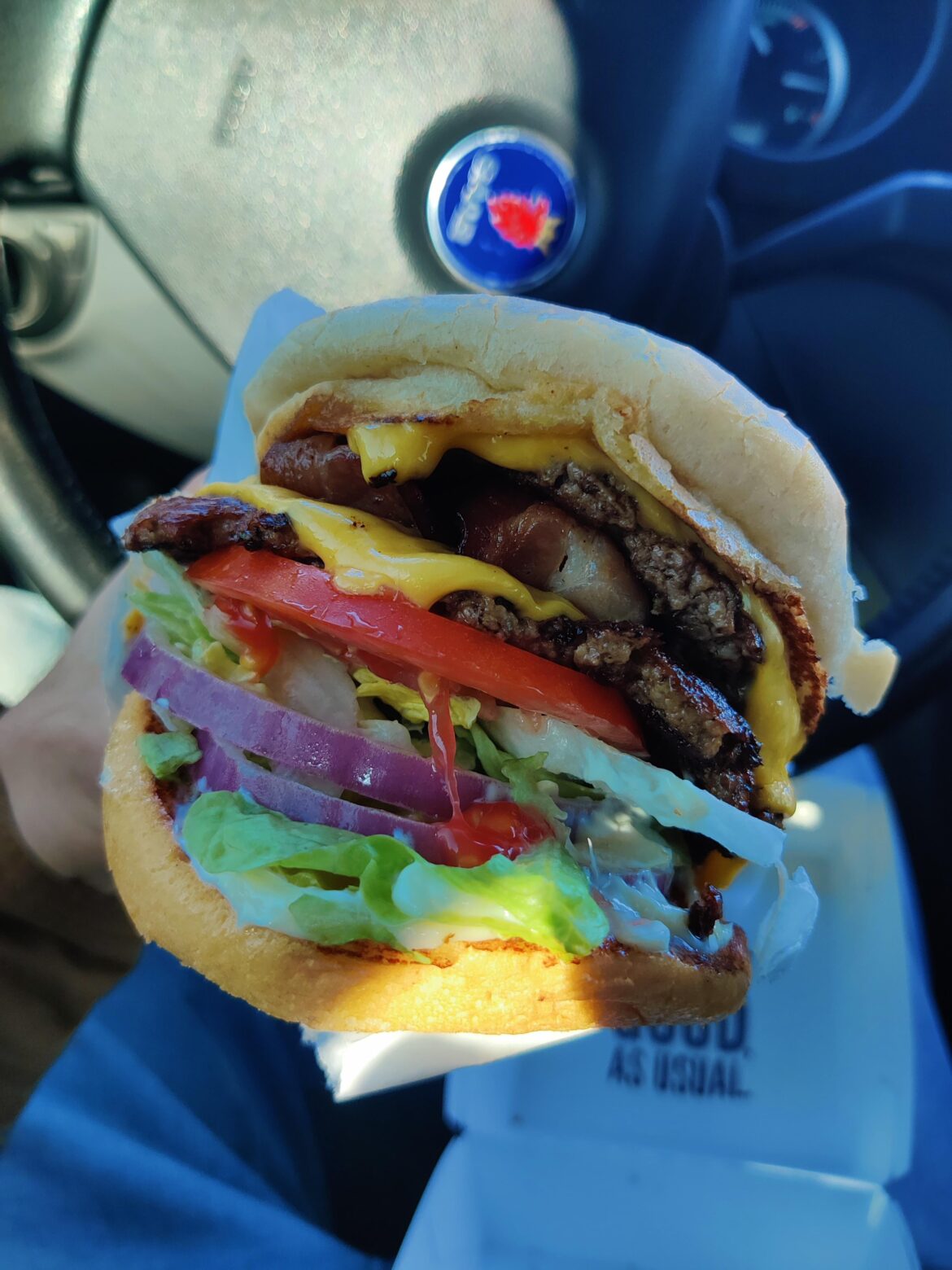 Culver's double bacon cheeseburger Slaps
