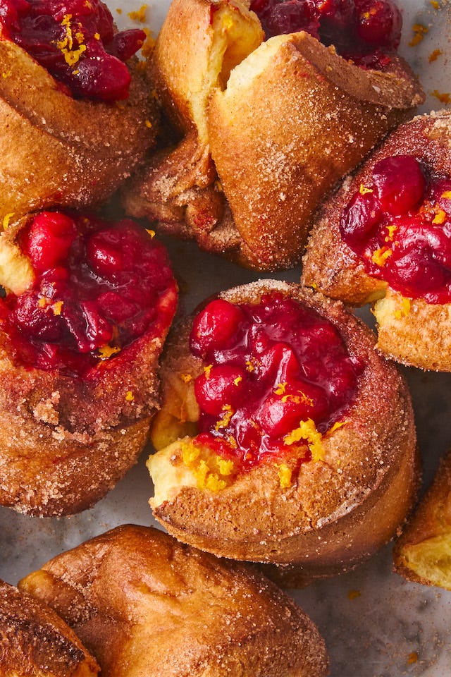 orange cranberry popovers