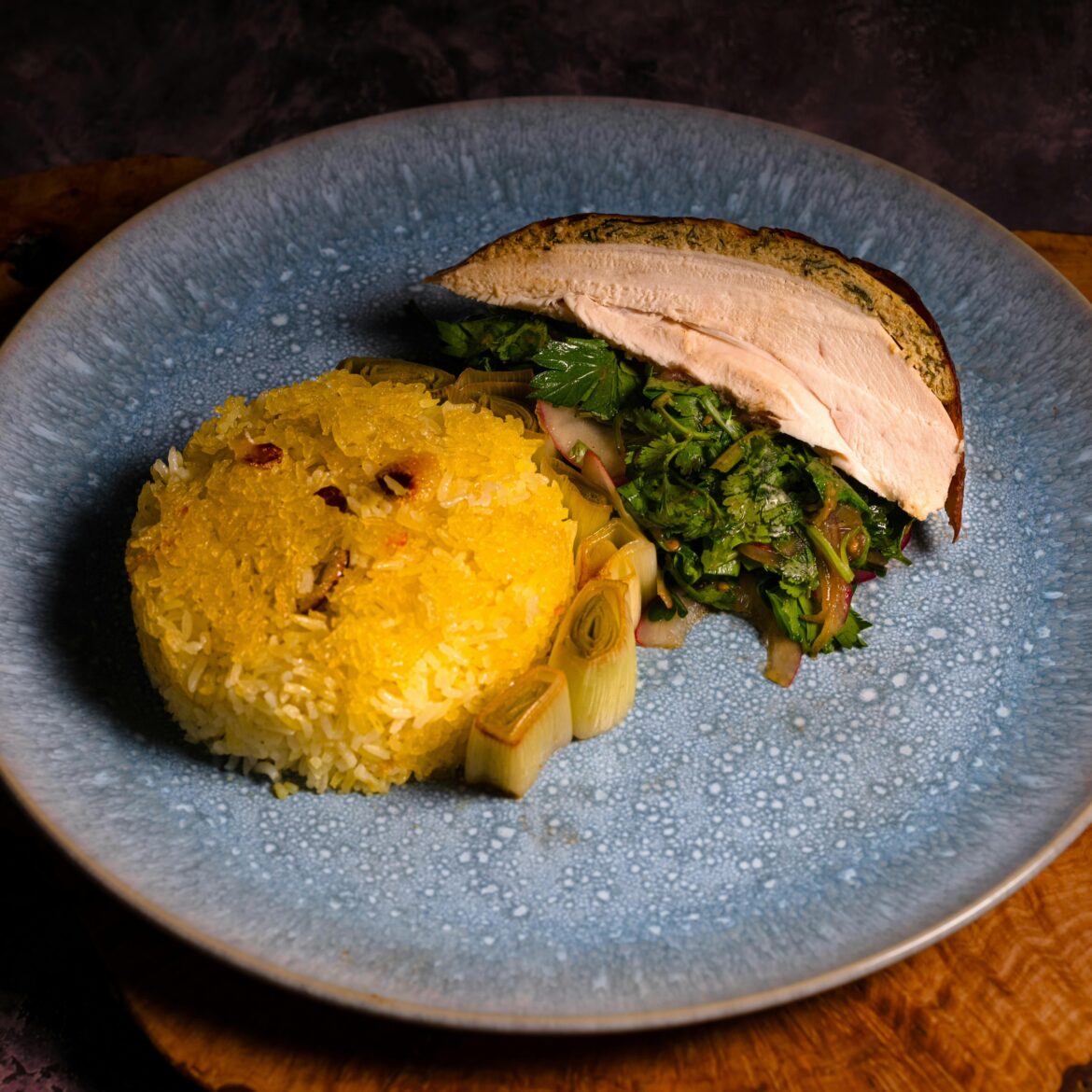 Poulet farci au poulet kofta