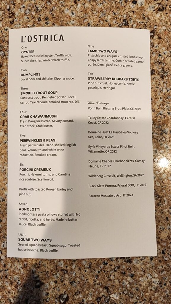 L’Ostrica, Charlotte L'Ostrica, Charlotte