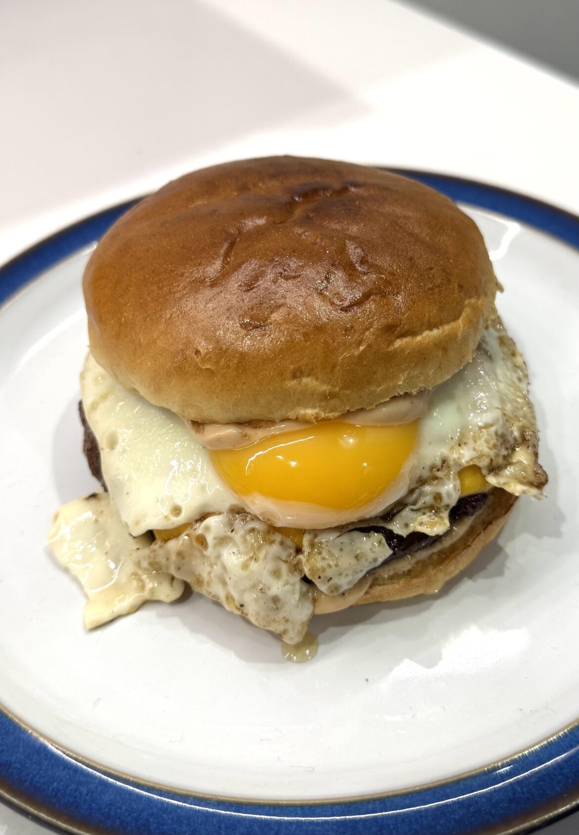 Fried Egg Cheeseburger