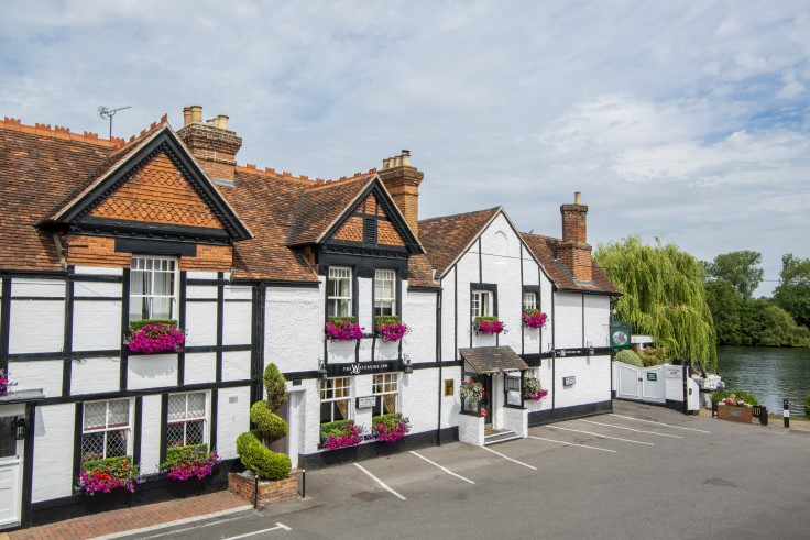 The Waterside Inn's attractive exterior, retaining some touches of the pub it once was. © Jamie Lau