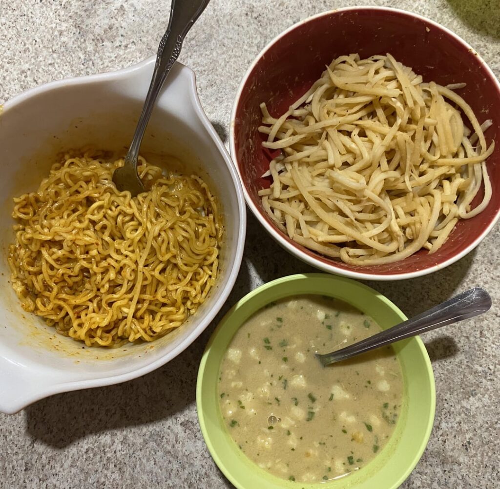 Noodlemaxxing tonight