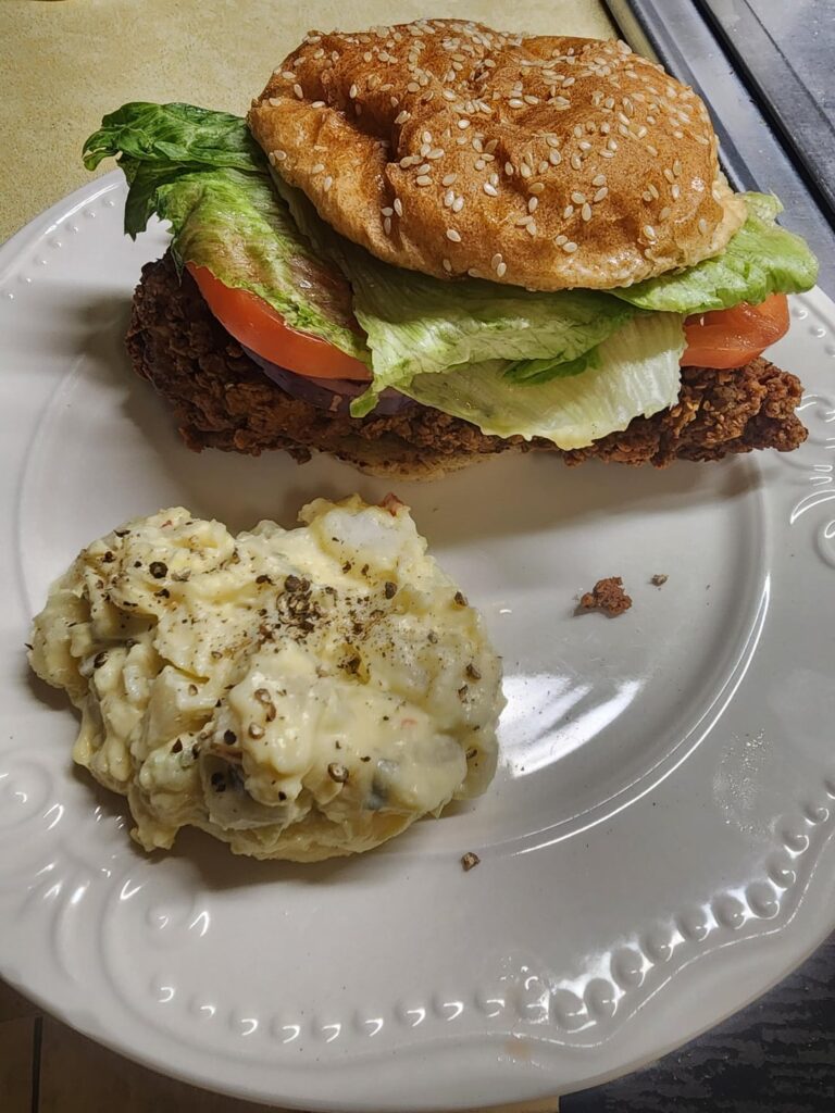 Chicken strip sandwiches