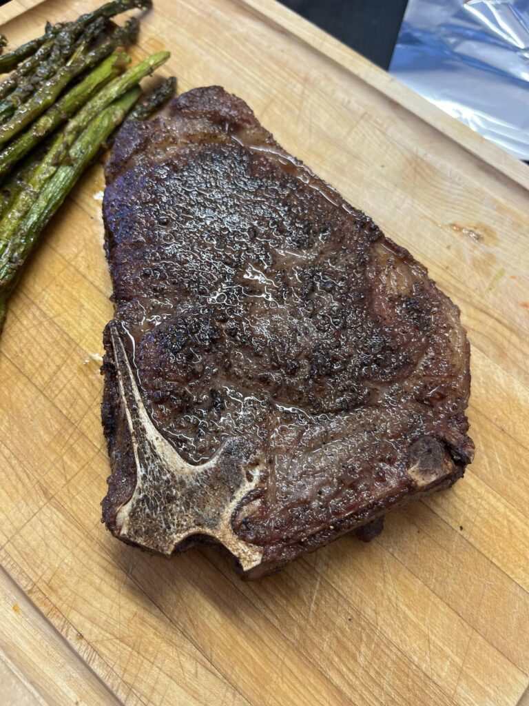 60 day dry aged Rib eye (bone in)