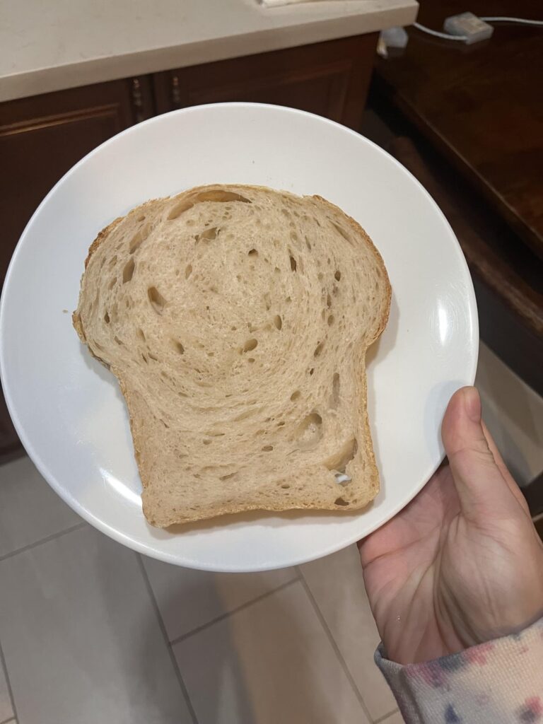 After taking a 4 year break from sd baking, I made a sandwich loaf! Impressed by the oven spring.