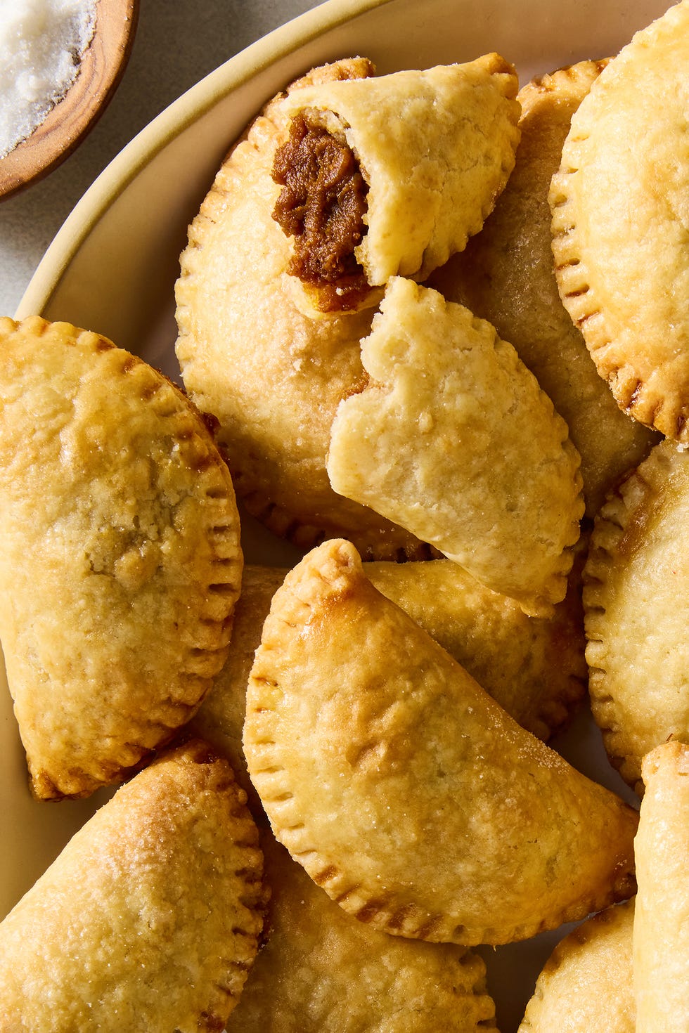 pumpkin empanadas on a platter