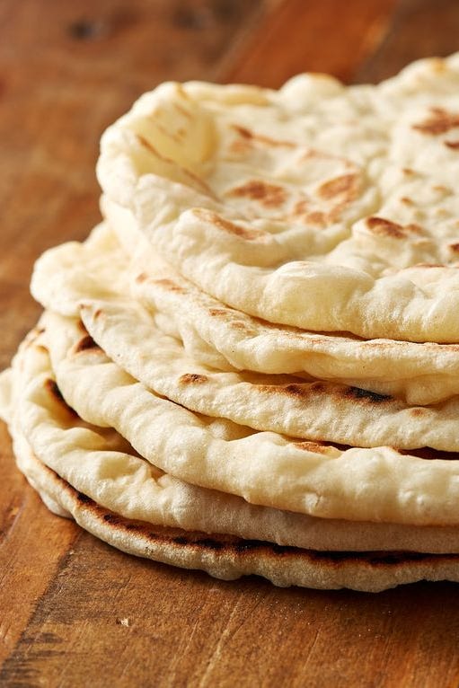 homemade pita bread
