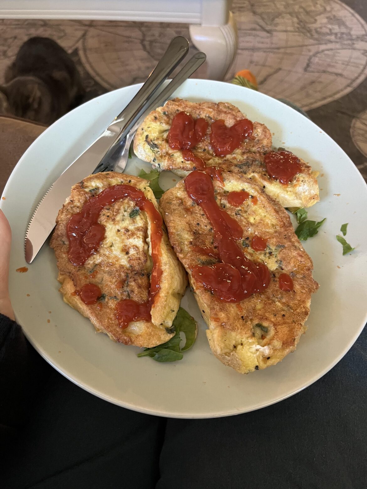 Boyfriend made me french toast with ketchup instead of maple syrup and sugar Boyfriend made me french toast with ketchup instead of maple syrup and sugar