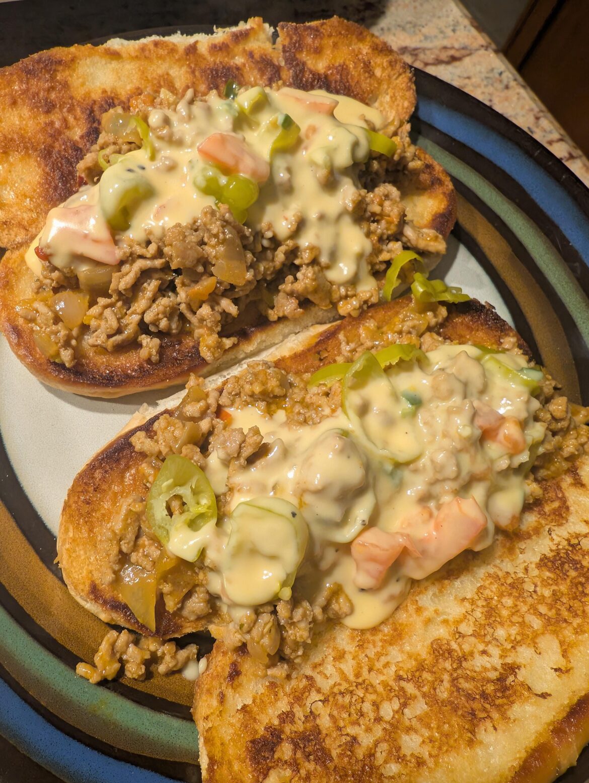 I'm seeing all these delicious chopped cheese/cheese steaks. Here's my take on a chopped cheese.