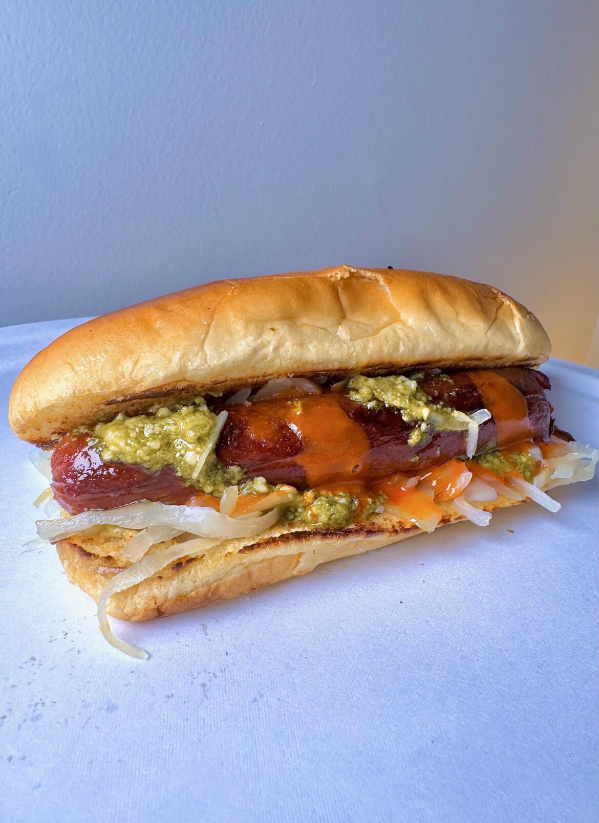 One more, a little pesto and Valentina this time.