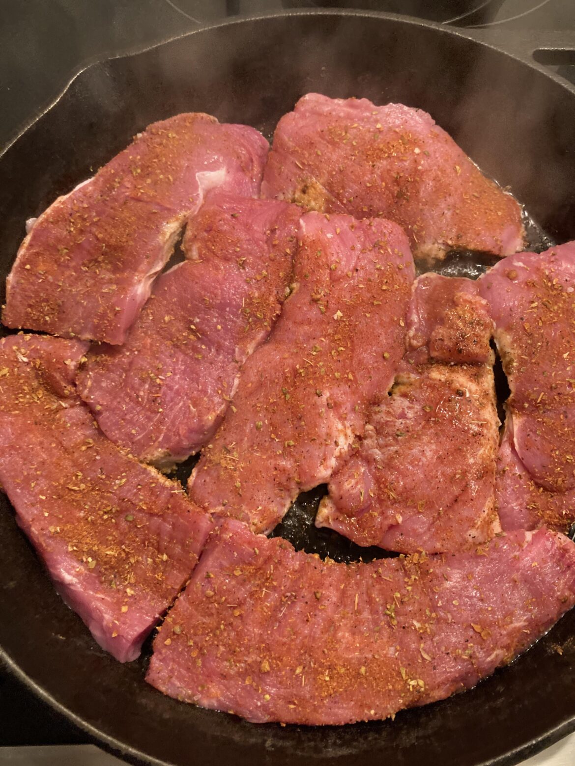 Meat - pork tenderloin steaks