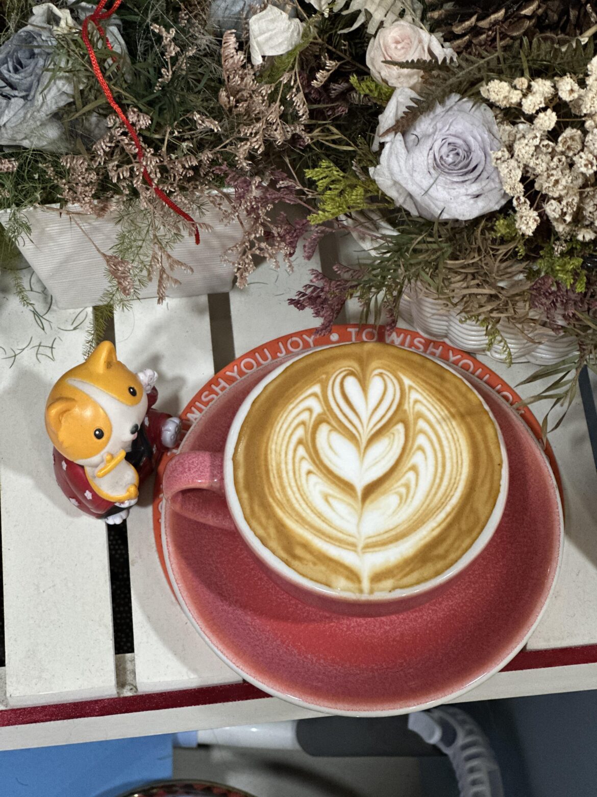 My winged tulip latte art ~