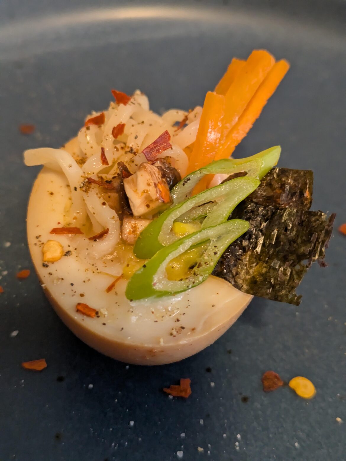 Today's egg was Ramen in a Ramen Egg!!!