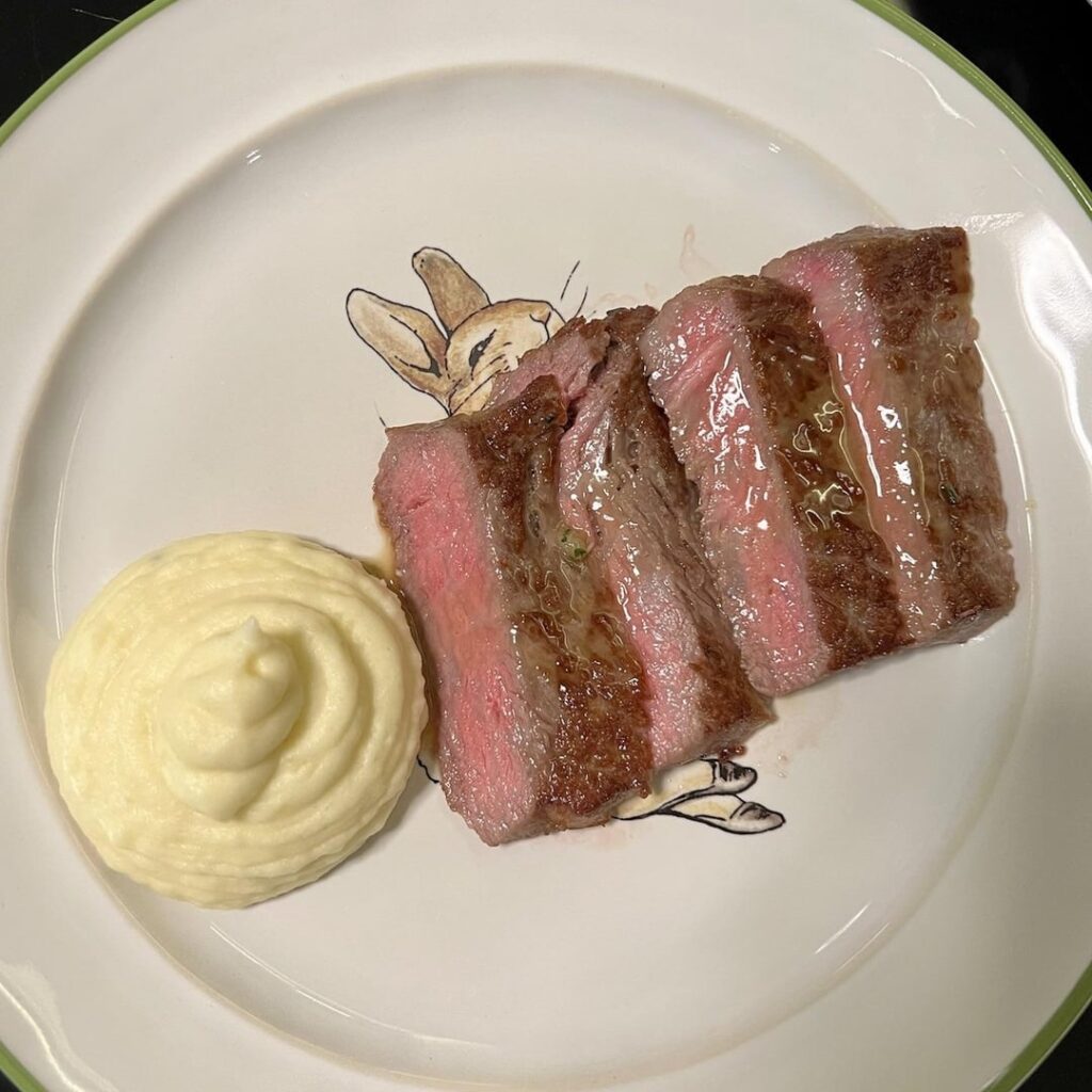 Last steak cooked for gf before we took a break