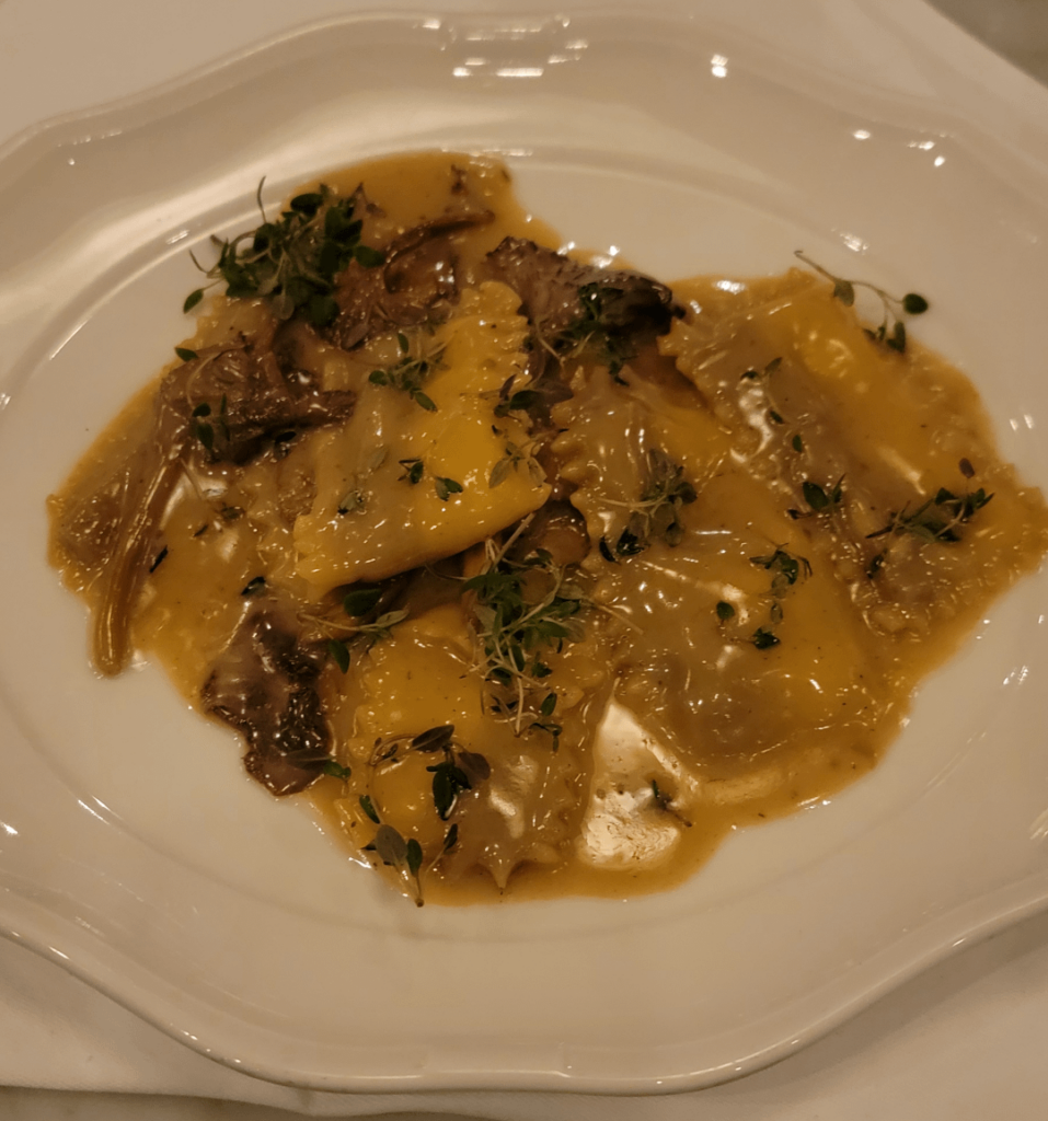 Short Rib And Parsnip Ravioli Dopio