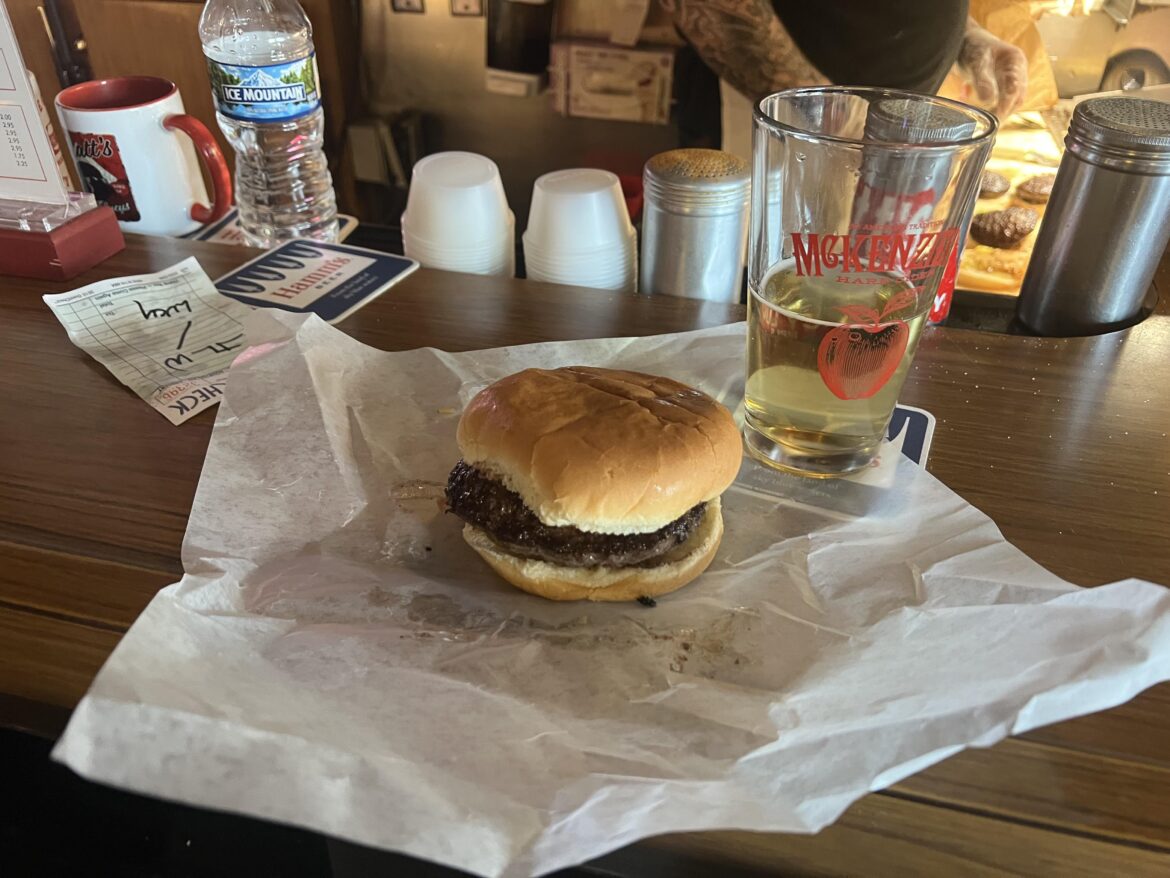 went to matt’s bar in Minneapolis today for a jucy lucy and a pint