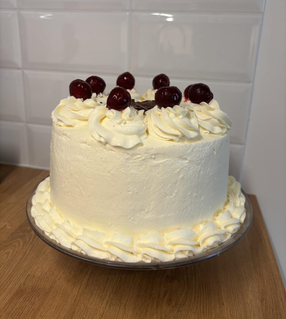 My first Black Forest cake🍒🍫🎂🍰
